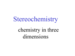stereochemistry I