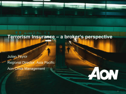 Aon Crisis Management - Pakistan Insurance Institute