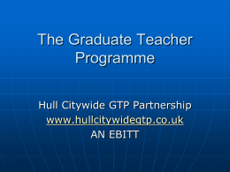 The GTP Programme
