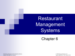 Restaurant Management Systems