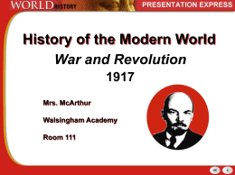 1917-War and Revolution St. Ed. Wk2
