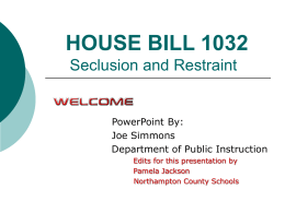 (House Bill 1032).