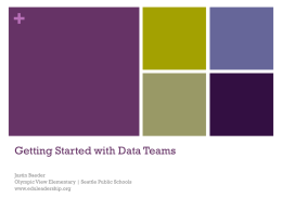 PowerPoint Presentation – Getting Started with Data Teams