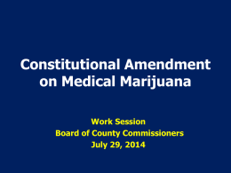 2014-07-29 Work Session Constitutional Amendment on Medical