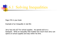 inequalities day 1