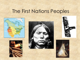 The First Americans - Vancouver School Board