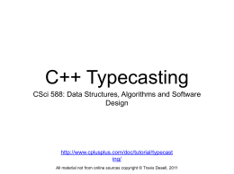 cs588-typecasting
