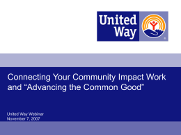 Connecting Your Community Impact Work and