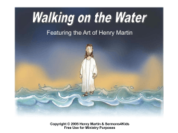 Walking on the Water PowerPoint Presentation