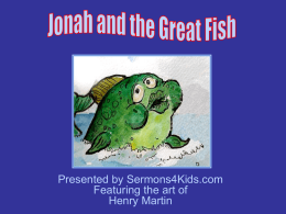 JONAH and the GREAT FISH