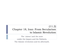 11.2 Chapter 18, Iran: From Secularism to Islamic