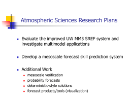 MM5 - UW Atmospheric Sciences