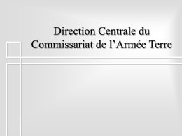 Direction Centrale du Commissariat de l`Armée Terre
