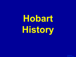 Hobart History Jeopardy game