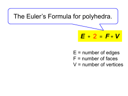 A lesson to demonstrate why the Euler`s Formula for polyhedral