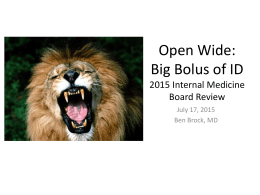 Internal Medicine Board Review: Infectious Diseases