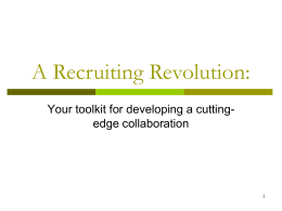 Your Toolkit for Developing a Cutting-Edge Collaboration - CUPA-HR