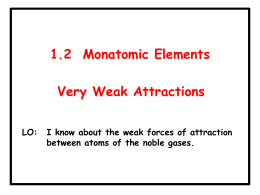 1.2 Monatomic Elements