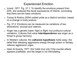 Module 37 Experienced Emotion