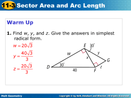 Holt Geometry 11-3