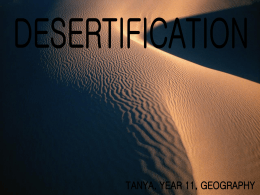 Tanya desertification - Ysgol Rhyngrwyd IGCSE Geography