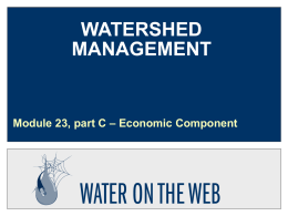 PPT - Water on the Web