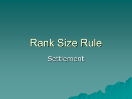 Rank Size Rule