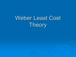 Weber Least Cost Theory