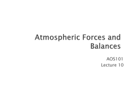 Forces and Balances