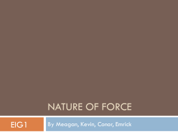 Nature of force