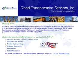 What is C-TPAT? - Global Transportation Services, Inc.