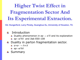 Higher twist effects in