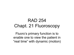 RAD 254 Fluoroscopy