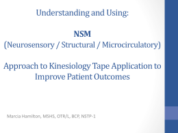 WS-17 Understanding and applying kinesiology tape using the