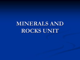 minerals and rocks1