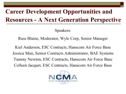 Session 4 - Course 26 - NCMA Career Development Opportunities