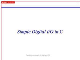 Simple Digital IO