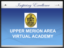 Did You Know? - Upper Merion Area School District