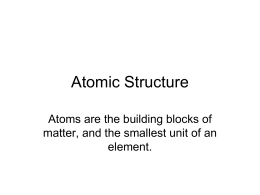 Atomic Structure - Journigan-wiki