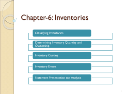 Chapter-6: Inventories