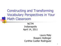 Building Academic Vocabulary in the High School Classroom