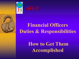 Who Are The Financial Officers