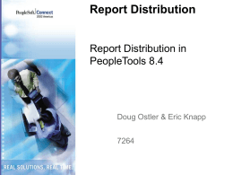 Report Distribution in PeopleTools 8.4
