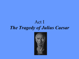 Scene-by-Scene Summaries of The Tragedy of Julius Caesar