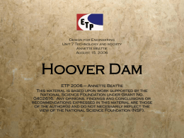 Hoover Dam - Engineering Technology Pathways