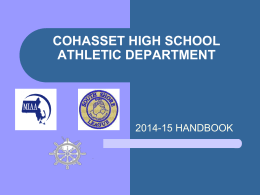CHS Athletic Handbook 2014-15