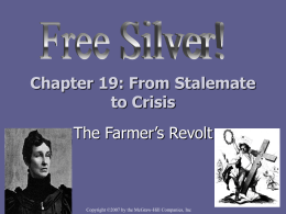Chapter 19: From Stalemate to Crisis