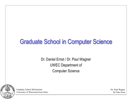 Slide 1 - Computer Science - University of Wisconsin