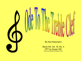 Ode To The Treble Clef - Bulletin Boards for the Music Classroom