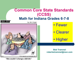 Common Core State Standards (CCSS) for